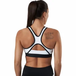 Believe This 3Bar Logo Bra White / Black