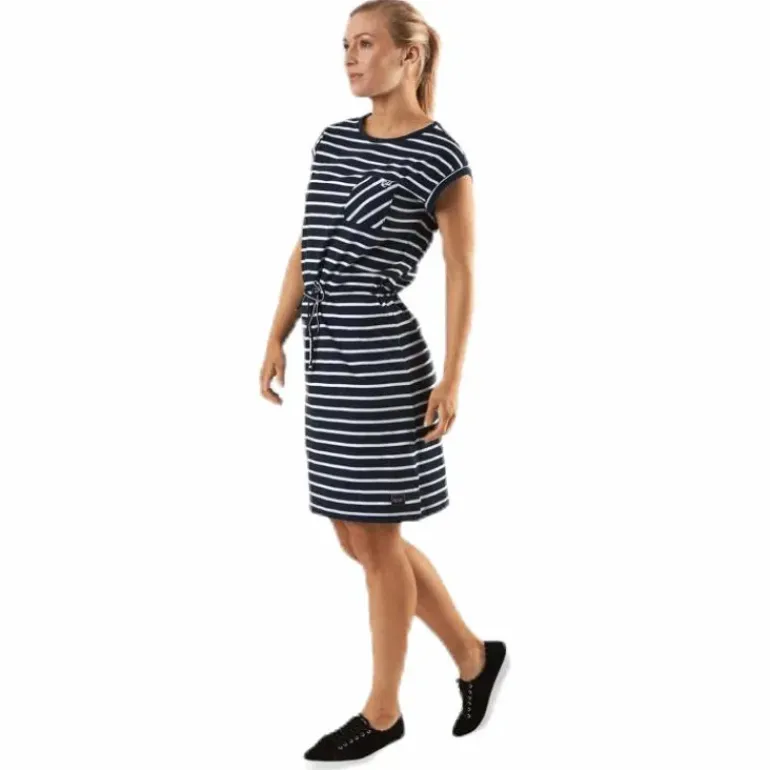 Bellevue Dress Blue/White