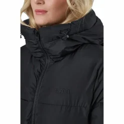 Beltet Short Padded Hood Jacke Black
