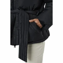 Beltet Short Padded Hood Jacke Black
