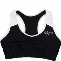 Black & White Swirl Sports Bra Black/white