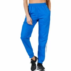 Black Track Cross Pants Blue