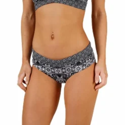 Blossom Bikini Bottom Black