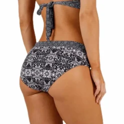 Blossom Bikini Bottom Black