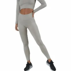 Bonnie Ribbed Tights Beige