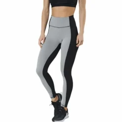 Borg High Waist Two-Tone Grey