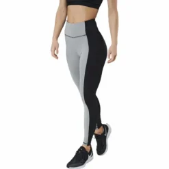 Borg High Waist Two-Tone Grey
