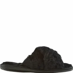 Brahny W Plush Slipper Black