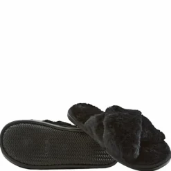 Brahny W Plush Slipper Black