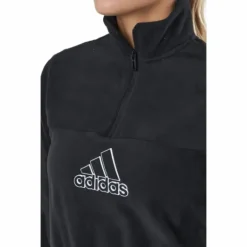 Brand Love Polarfleece Half-Zip Sweatshirt Black / White / Halo Blush