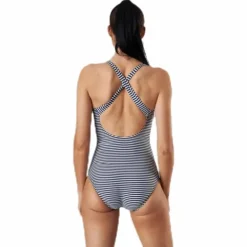 Brighton Swimsuit w Racerback Blue/White