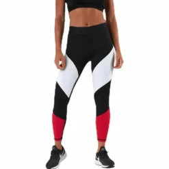 Cadence Blocked Tights Red