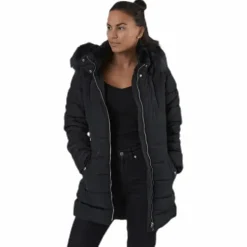 Camilla Quilted Coat Cc Otw Black