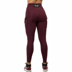 Cargo Burgundy Leggings Dark Red