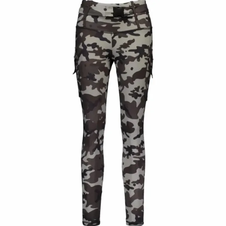 Cargo Camo Stealth Leggings Dark Grey