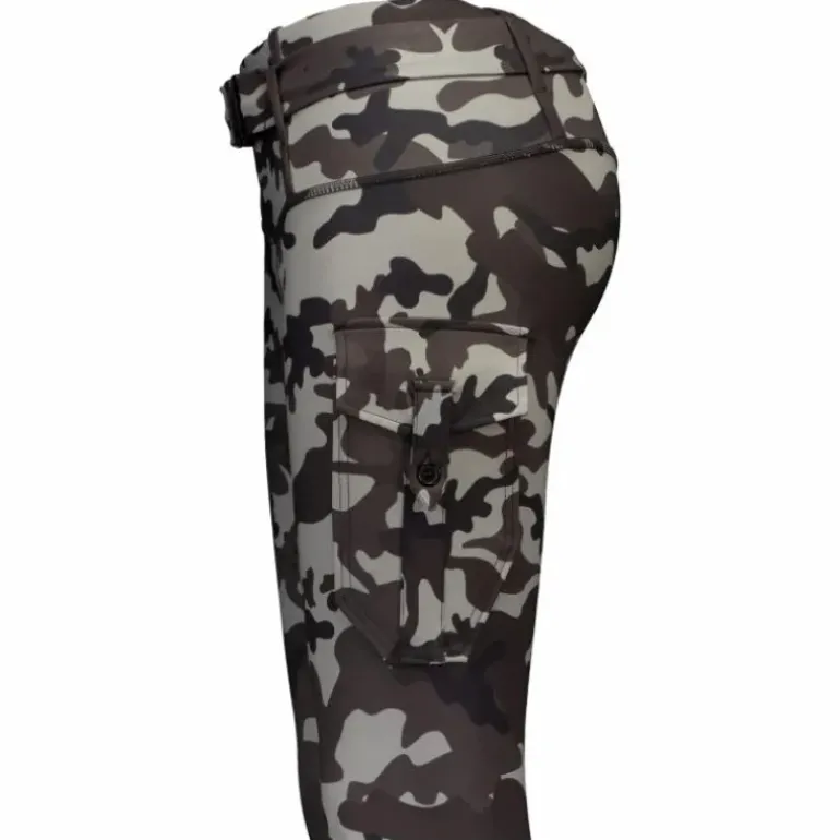 Cargo Camo Stealth Leggings Dark Grey