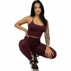 Cargo Top Burgundy Dark Red