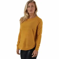 Caviar L/S Pullover Knt Yellow