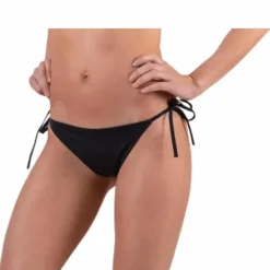 Cheeky String Side Tie Bikini Black