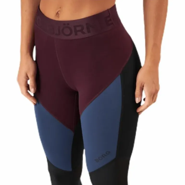 Chia Blocked Tights Red