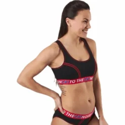 Ck One Listen Unlined Bralette Black/Red