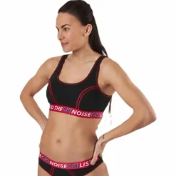 Ck One Listen Unlined Bralette Black/Red
