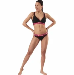 Ck One Listen Unlined Bralette Black/Red