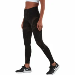 Classic Printed 7/8 Tights Brown/Black