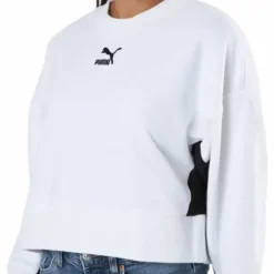 Classics Cropped Crew White