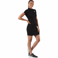Classics Ribbed Tight Ss Dress Black