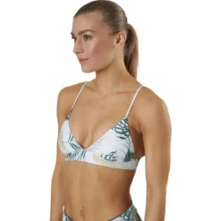 Coastal Palms Longline Triangle White/Green