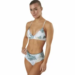 Coastal Palms Longline Triangle White/Green