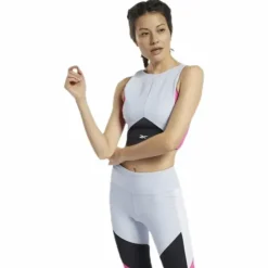 Colorblock Crop Top Grey