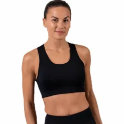 Compression Sports Bra C/D Black