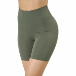 Core Biker Shorts Washed Green