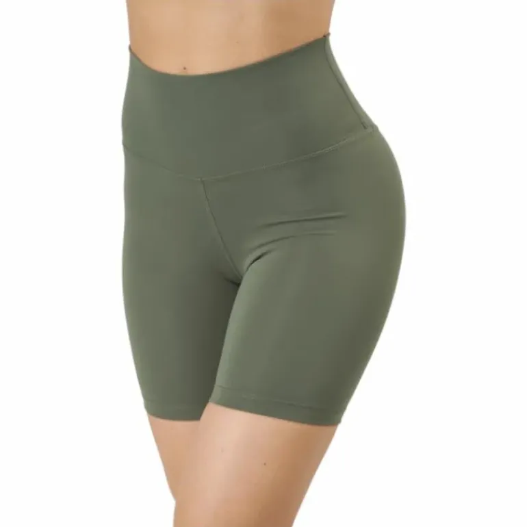 Core Biker Shorts Washed Green