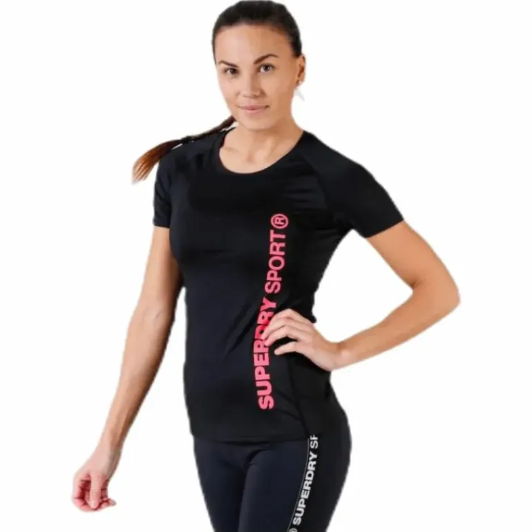 Core Mesh Tee Black