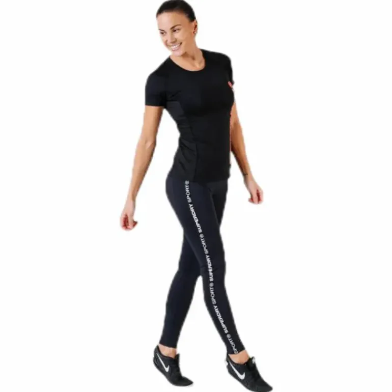 Core Mesh Tee Black