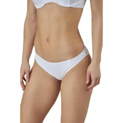 Core Textured Classic Bikini Bottom White