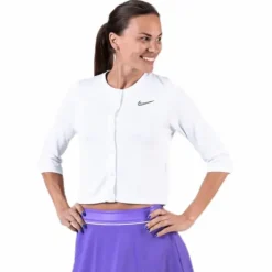 Court Cardigan White/Black