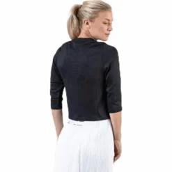 Court Cardigan White/Black