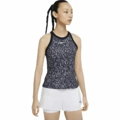 Court Dry Printed Tank White/Black