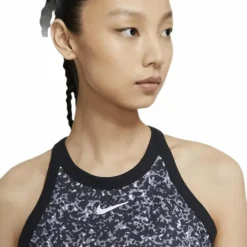 Court Dry Printed Tank White/Black