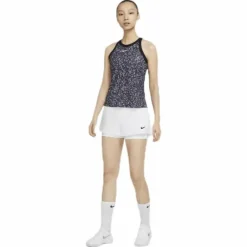 Court Dry Printed Tank White/Black