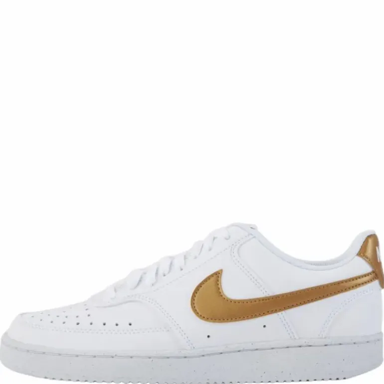 Court Vision Low Next Nature Women's Shoes WHITE/METALLIC GOLD-WHITE