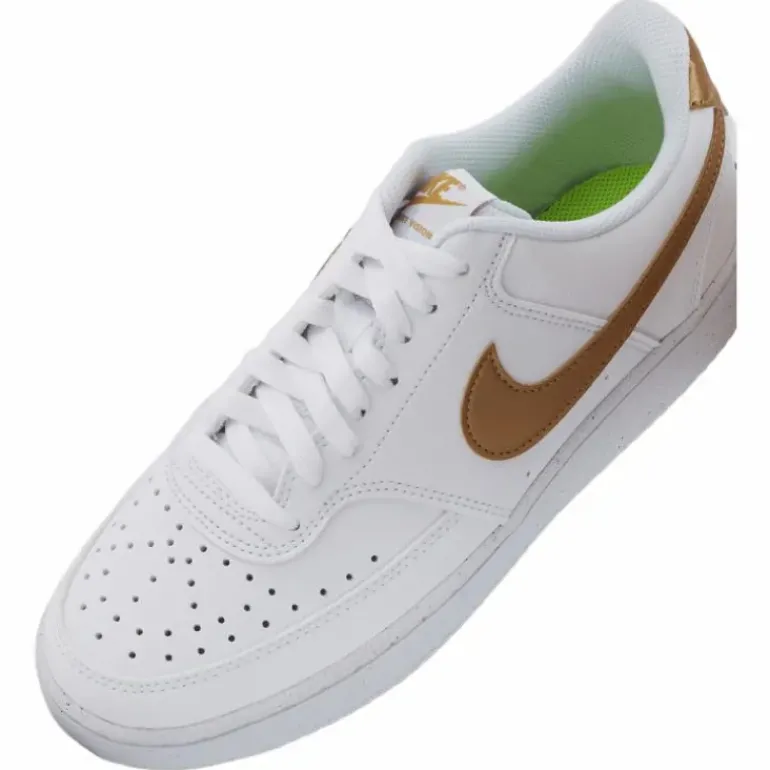 Court Vision Low Next Nature Women's Shoes WHITE/METALLIC GOLD-WHITE