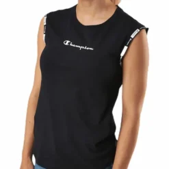 Crewneck Sleeveless T-Shirt Black
