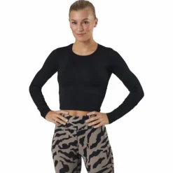 Crop Long Sleeve Black