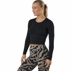 Crop Long Sleeve Black