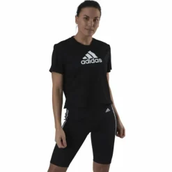 Cropped Logo Sport T-Shirt Black / White